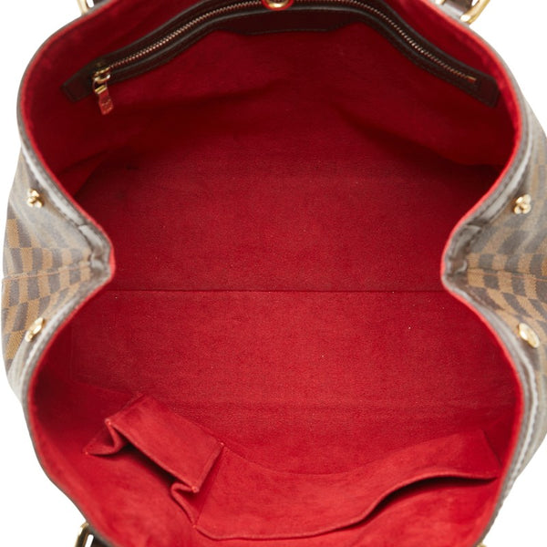 ルイ ヴィトン ダミエ ハムステッドMM ハンドバッグ N51204 ブラウン PVC レディース LOUIS VUITTON 【中古】