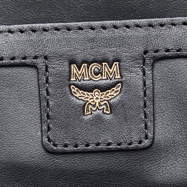 エム シー エム ラブレス コラボ ヴィセトス リュック バックパック ブラウン マルチカラー PVC レザー レディース MCM 【中古】