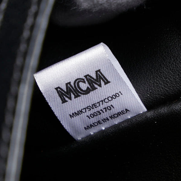 エム シー エム ラブレス コラボ ヴィセトス リュック バックパック ブラウン マルチカラー PVC レザー レディース MCM 【中古】