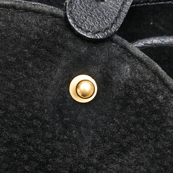 グッチ バンブー リュック バックパック 003 2058 0030 ブラック レザー スエード レディース GUCCI 【中古】