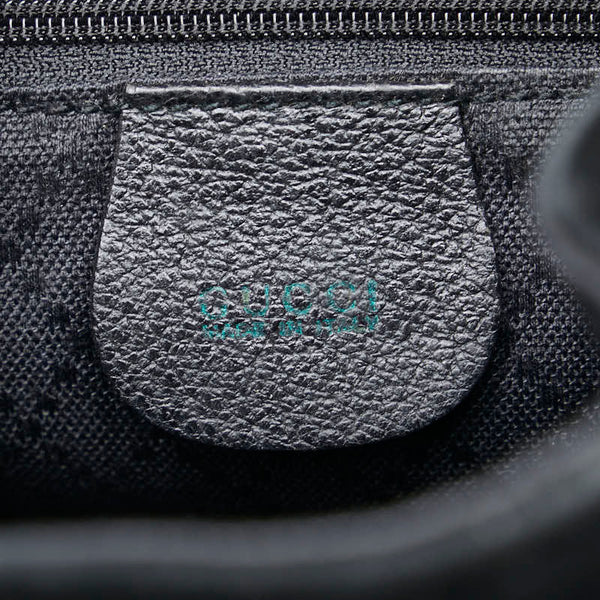 グッチ バンブー リュック バックパック 003 2058 0030 ブラック レザー スエード レディース GUCCI 【中古】