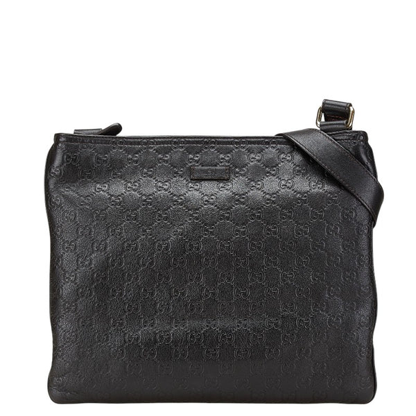 グッチ グッチシマ 斜め掛け ショルダーバッグ 201446 ブラック PVC レザー メンズ GUCCI 【中古】