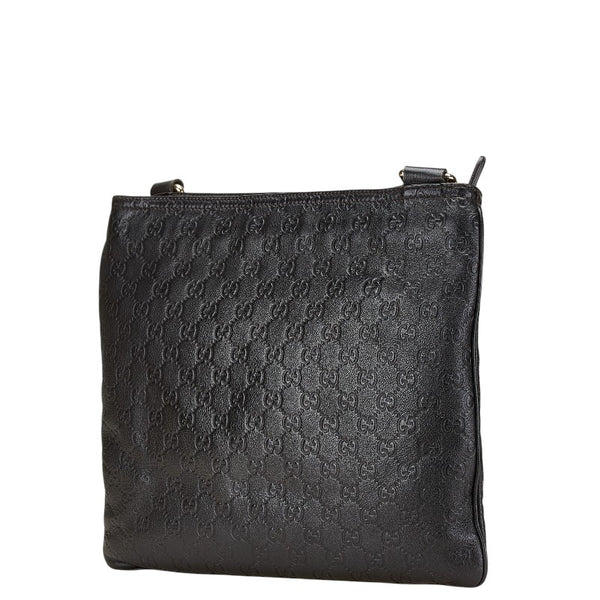 グッチ グッチシマ 斜め掛け ショルダーバッグ 201446 ブラック PVC レザー メンズ GUCCI 【中古】