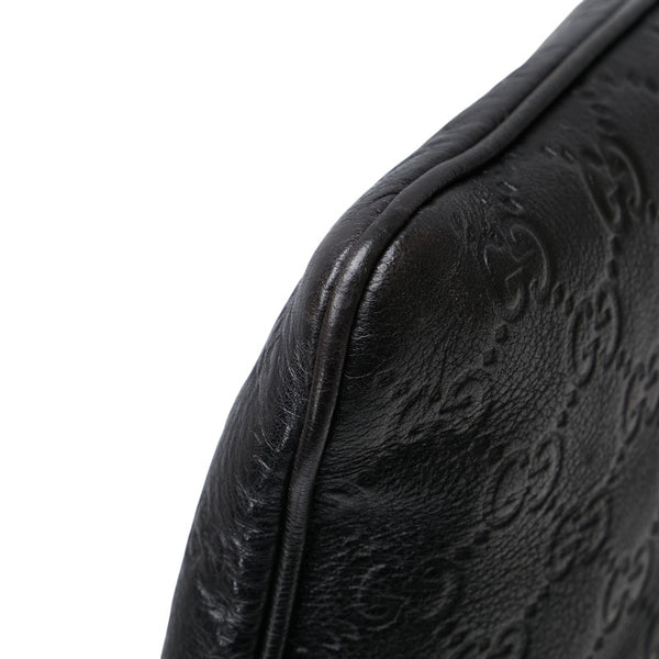 グッチ グッチシマ 斜め掛け ショルダーバッグ 201446 ブラック PVC レザー メンズ GUCCI 【中古】