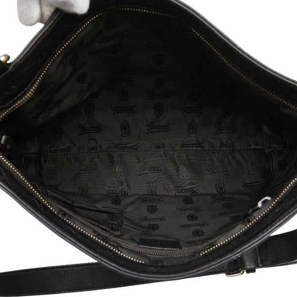 グッチ グッチシマ 斜め掛け ショルダーバッグ 201446 ブラック PVC レザー メンズ GUCCI 【中古】