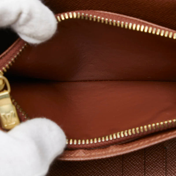 ルイ ヴィトン モノグラム ポルトフォイユアレクサンドラ  二つ折り財布 M60047 ブラウン PVC レディース LOUIS VUITTON 【中古】