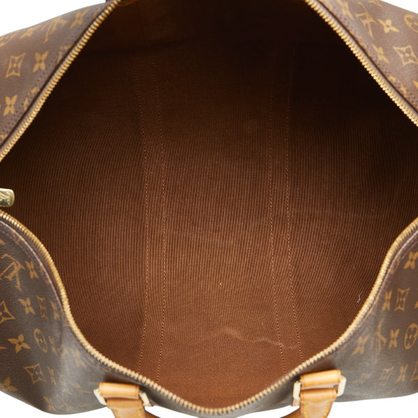 ルイ ヴィトン モノグラム キーポル50 ボストンバッグ M41426 ブラウン PVC レザー レディース LOUIS VUITTON 【中古】
