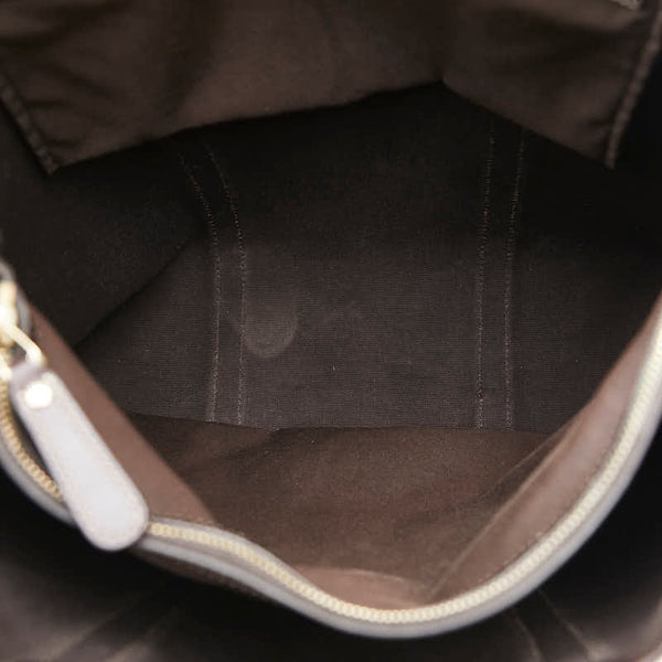 グッチ GGスプリーム トートバッグ 223668 ベージュ ブラウン PVC レザー レディース GUCCI 【中古】