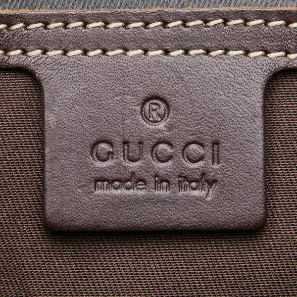 グッチ GGスプリーム トートバッグ 223668 ベージュ ブラウン PVC レザー レディース GUCCI 【中古】