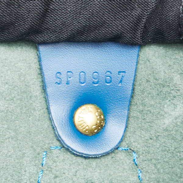 ルイ ヴィトン エピ スピーディ30 ハンドバッグ ミニボストンバッグ M43005 トレドブルー レザー レディース LOUIS VUITTON 【中古】