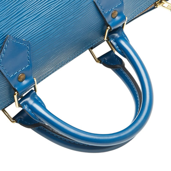 ルイ ヴィトン エピ スピーディ30 ハンドバッグ ミニボストンバッグ M43005 トレドブルー レザー レディース LOUIS VUITTON 【中古】