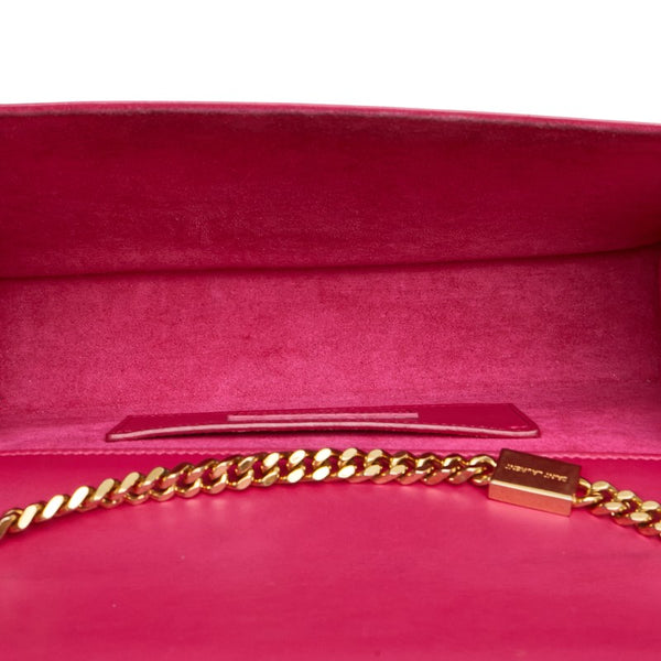 サンローラン ケイト ミディアム YSL タッセル 斜め掛け チェーン ショルダーバッグ 354119 ピンク レザー レディース SAINT LAURENT 【中古】