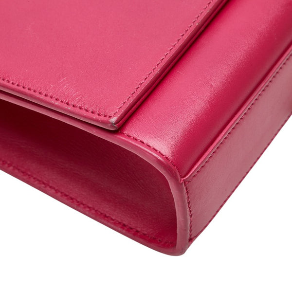 サンローラン ケイト ミディアム YSL タッセル 斜め掛け チェーン ショルダーバッグ 354119 ピンク レザー レディース SAINT LAURENT 【中古】