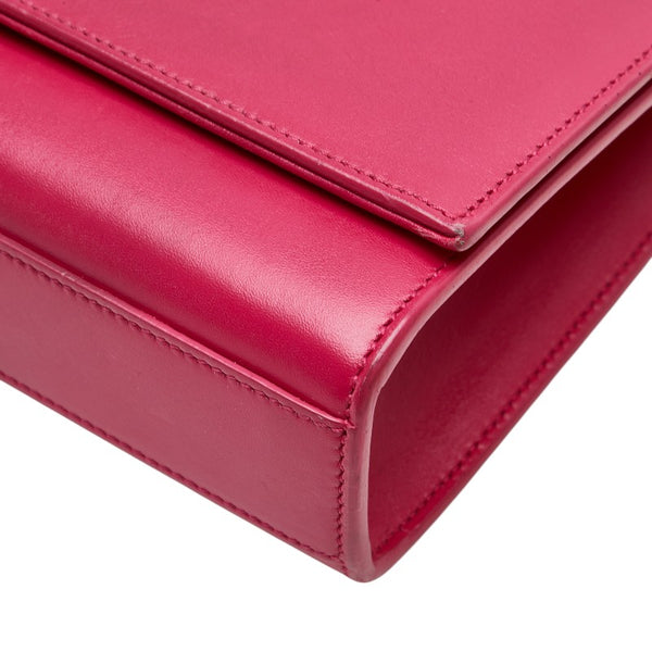 サンローラン ケイト ミディアム YSL タッセル 斜め掛け チェーン ショルダーバッグ 354119 ピンク レザー レディース SAINT LAURENT 【中古】