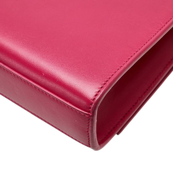 サンローラン ケイト ミディアム YSL タッセル 斜め掛け チェーン ショルダーバッグ 354119 ピンク レザー レディース SAINT LAURENT 【中古】