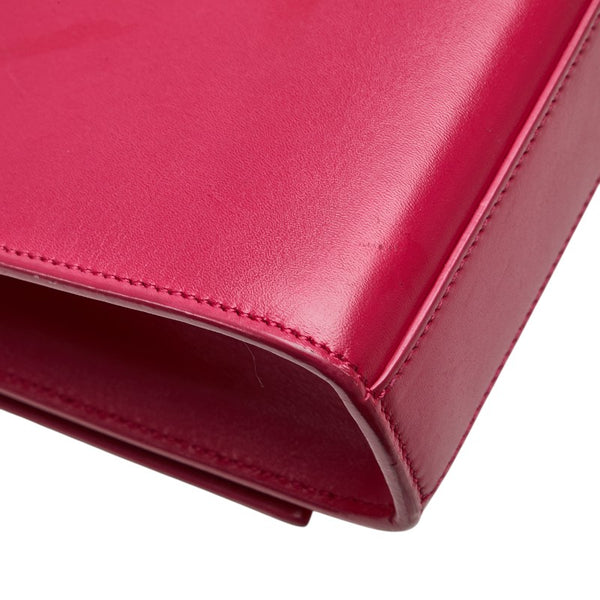 サンローラン ケイト ミディアム YSL タッセル 斜め掛け チェーン ショルダーバッグ 354119 ピンク レザー レディース SAINT LAURENT 【中古】