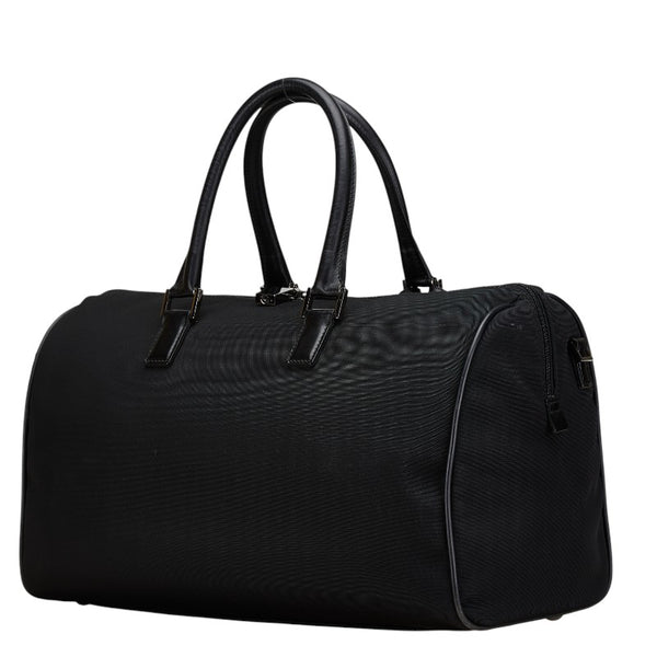 グッチ ボストンバッグ ショルダーバッグ 2WAY 114674 ブラック キャンバス レザー レディース GUCCI 【中古】