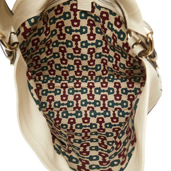 グッチ グッチシマ ワンショルダーバッグ 181514 アイボリー レザー レディース GUCCI 【中古】