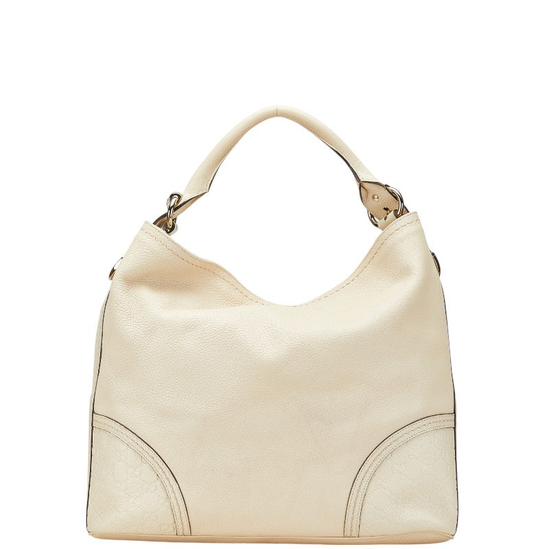 グッチ グッチシマ ワンショルダーバッグ 181514 アイボリー レザー レディース GUCCI 【中古】