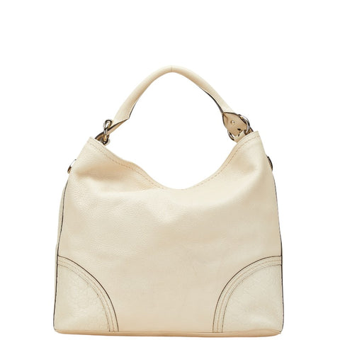 グッチ グッチシマ ワンショルダーバッグ 181514 アイボリー レザー レディース GUCCI 【中古】