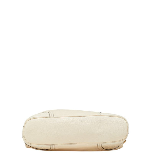 グッチ グッチシマ ワンショルダーバッグ 181514 アイボリー レザー レディース GUCCI 【中古】