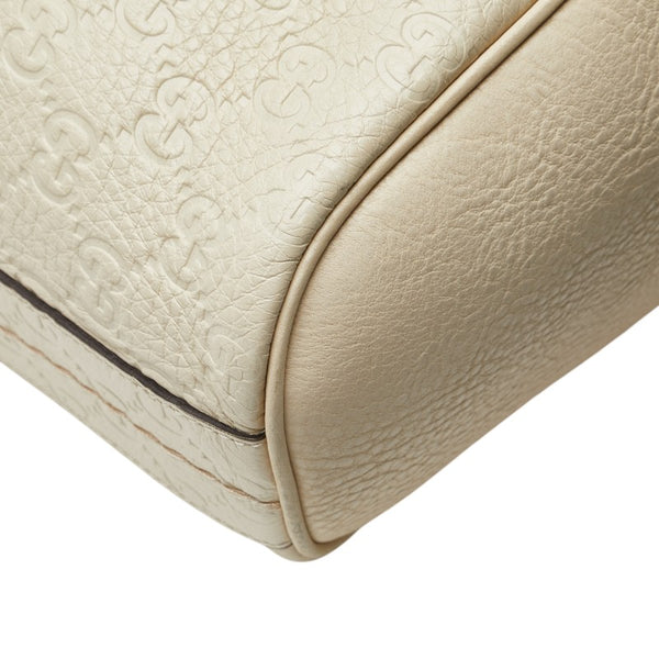 グッチ グッチシマ ワンショルダーバッグ 181514 アイボリー レザー レディース GUCCI 【中古】