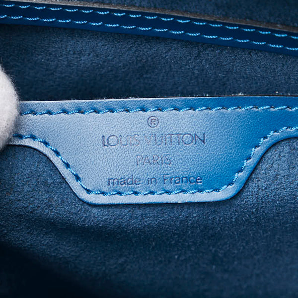 ルイ ヴィトン エピ サンジャック ショルダーバッグ トートバッグ M52275 トレドブルー レザー レディース LOUIS VUITTON 【中古】