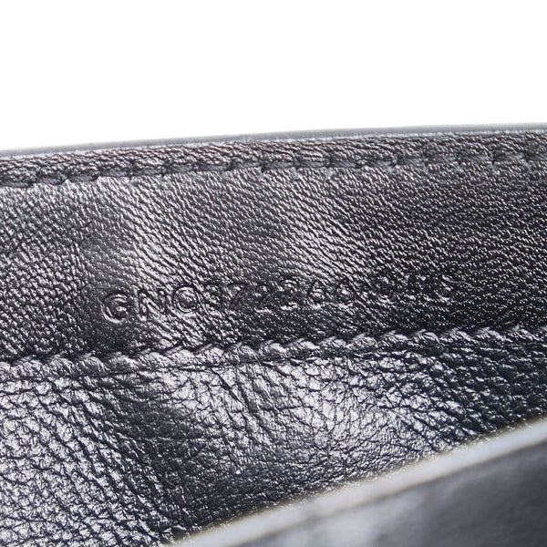 サンローラン YSL クロコ型押し 長財布 372266 ブラック レザー レディース SAINT LAURENT 【中古】