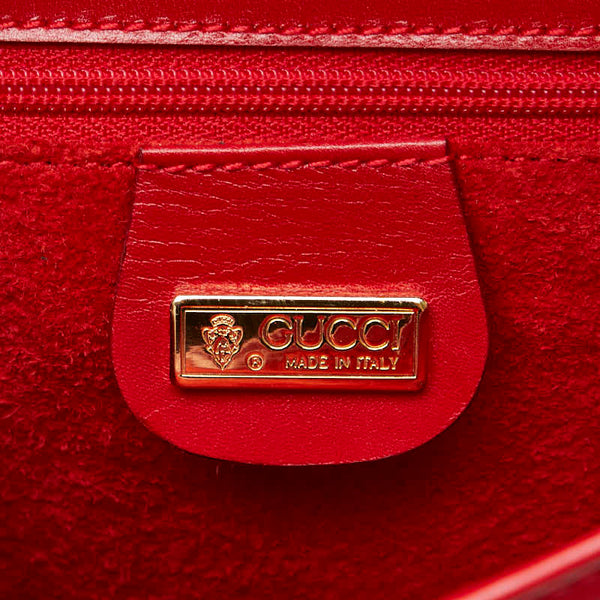 グッチ 斜め掛け ショルダーバッグ レッド レザー レディース GUCCI 【中古】