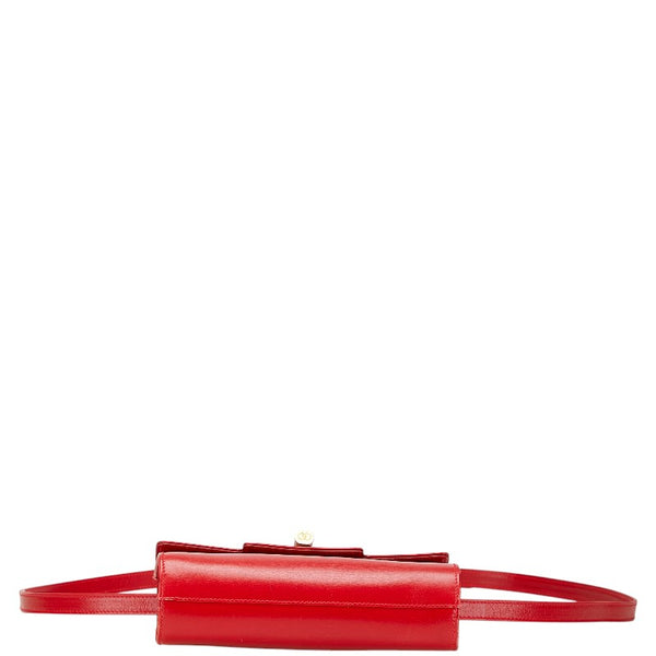 グッチ 斜め掛け ショルダーバッグ レッド レザー レディース GUCCI 【中古】