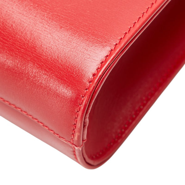 グッチ 斜め掛け ショルダーバッグ レッド レザー レディース GUCCI 【中古】