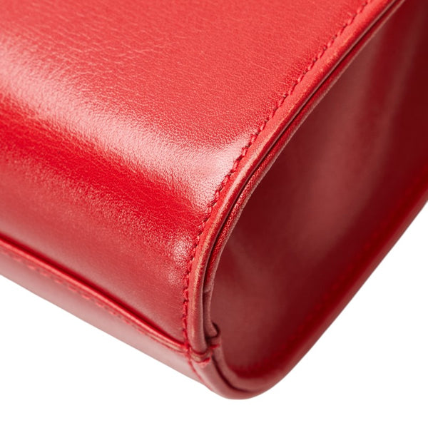 グッチ 斜め掛け ショルダーバッグ レッド レザー レディース GUCCI 【中古】