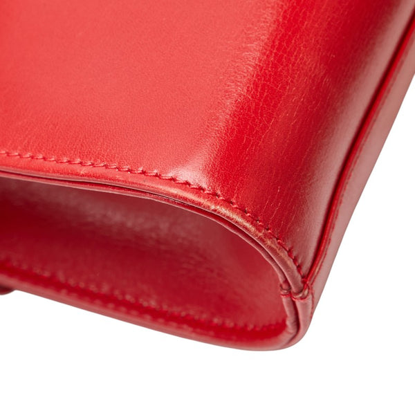 グッチ 斜め掛け ショルダーバッグ レッド レザー レディース GUCCI 【中古】