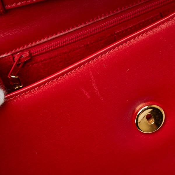 グッチ 斜め掛け ショルダーバッグ レッド レザー レディース GUCCI 【中古】