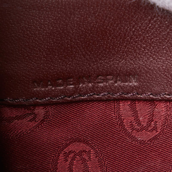 カルティエ マストライン ショルダーバッグ ワインレッド ボルドー レザー レディース CARTIER 【中古】