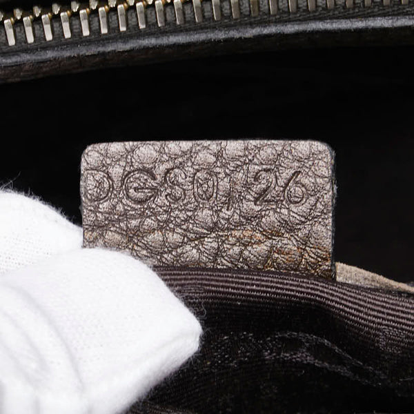 セリーヌ ブギーバッグ ハンドバッグ ブラウン レザー レディース CELINE 【中古】