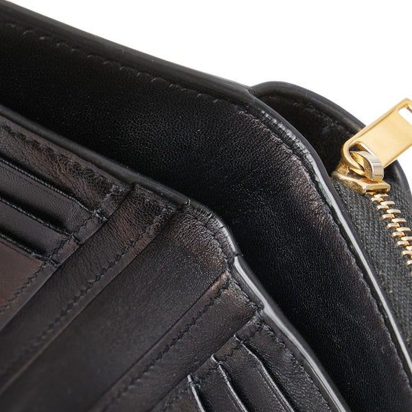 サンローラン YSLロゴ 二つ折り財布 コンパクトウォレット 403964 パープル系 パテントレザー レディース SAINT LAURENT 【中古】