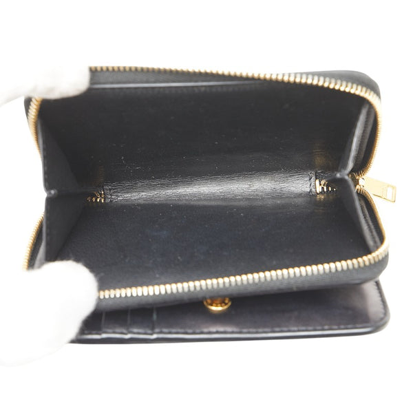 サンローラン YSLロゴ 二つ折り財布 コンパクトウォレット 403964 パープル系 パテントレザー レディース SAINT LAURENT 【中古】