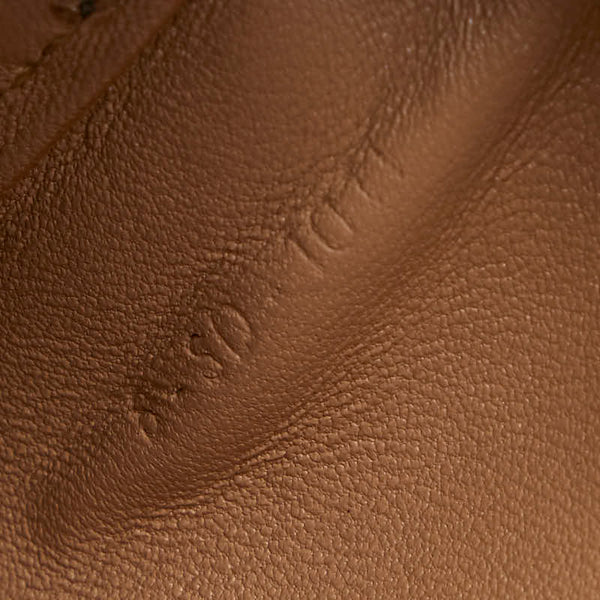 セリーヌ スクエア ポーチ ブラック ベージュ レザー レディース CELINE 【中古】