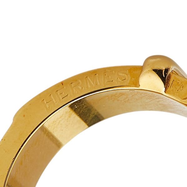 エルメス ブックルセリエ ベルトモチーフ スカーフリング ゴールド メッキ レディース HERMES 【中古】