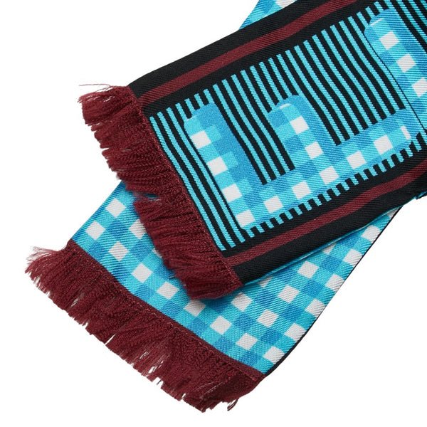 フェンディ ラッピー ロゴ スカーフ ライトブルー マルチカラー レディース FENDI 【中古】
