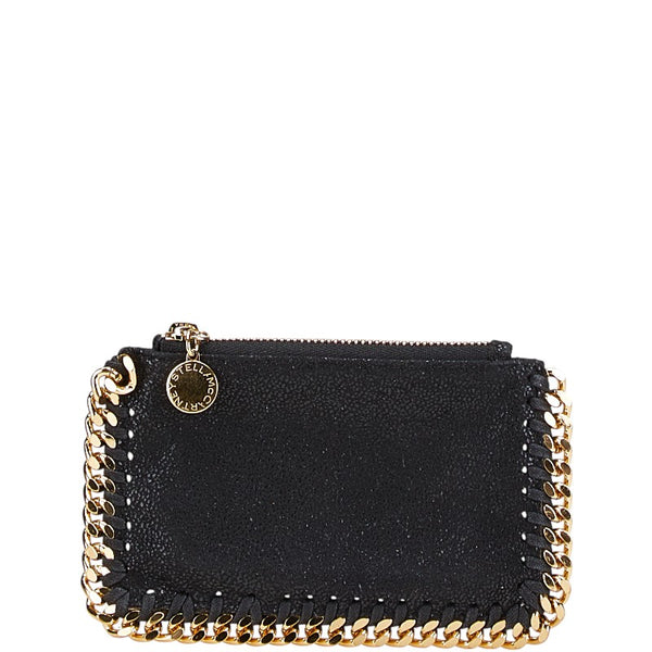 ステラマッカートニー ファラベラ コインケース カードケース ブラック ポリエステル レディース Stella McCartney 【中古】