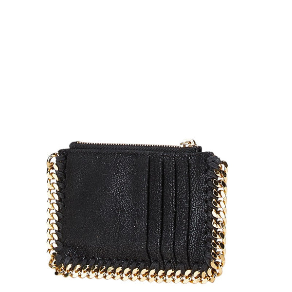 ステラマッカートニー ファラベラ コインケース カードケース ブラック ポリエステル レディース Stella McCartney 【中古】
