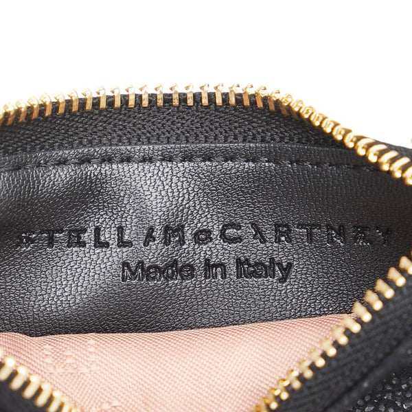 ステラマッカートニー ファラベラ コインケース カードケース ブラック ポリエステル レディース Stella McCartney 【中古】
