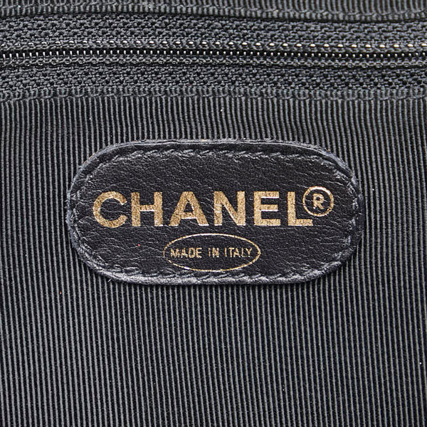 シャネル トリプルココマーク チェーン ショルダーストラップ トートバッグ ワインレッド ボルドー スウェード レディース CHANEL 【中古】