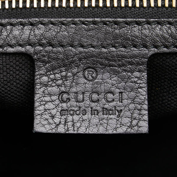 グッチ バンブー ハンドバッグ ショルダーバッグ 2WAY 323658 ブラック レザー レディース GUCCI 【中古】