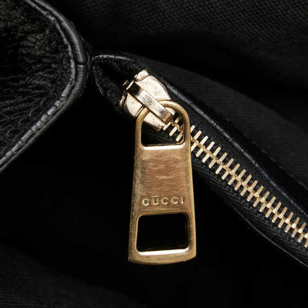 グッチ バンブー ハンドバッグ ショルダーバッグ 2WAY 323658 ブラック レザー レディース GUCCI 【中古】