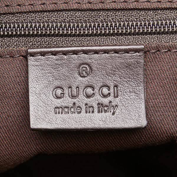 グッチ GGキャンバス スーキー ハンドバッグ ショルダーバッグ 2WAY 247902 ベージュ ブラウン キャンバス レザー レディース GUCCI 【中古】