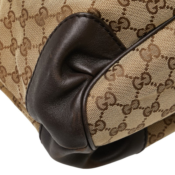 グッチ GGキャンバス スーキー ハンドバッグ ショルダーバッグ 2WAY 247902 ベージュ ブラウン キャンバス レザー レディース GUCCI 【中古】