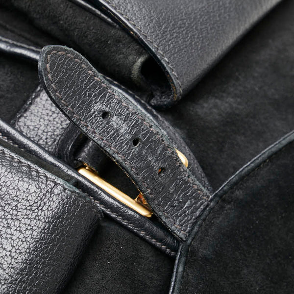 グッチ バンブー リュック バックパック 003 58 ブラック スウェード レザー レディース GUCCI 【中古】